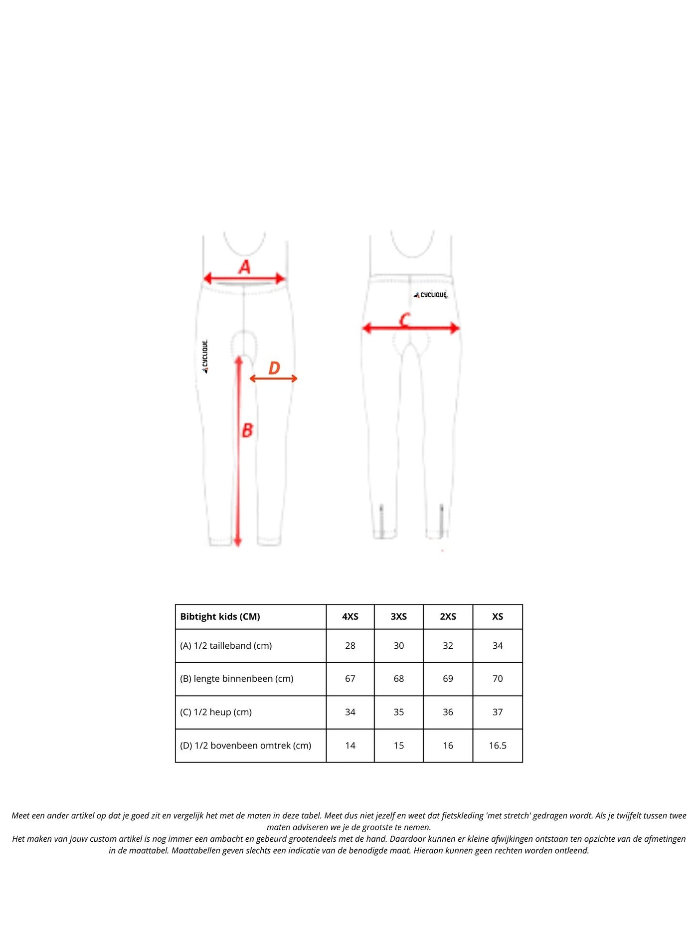 De Spartaan CompetiQ bibtight (kids)