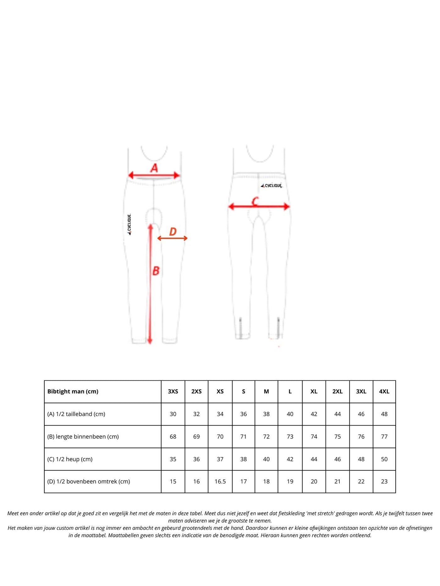 De Spartaan CompetiQ bibtight (heren)