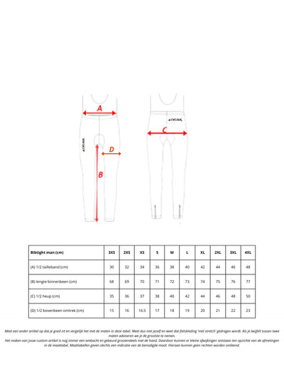 De Spartaan CompetiQ bibtight (heren)