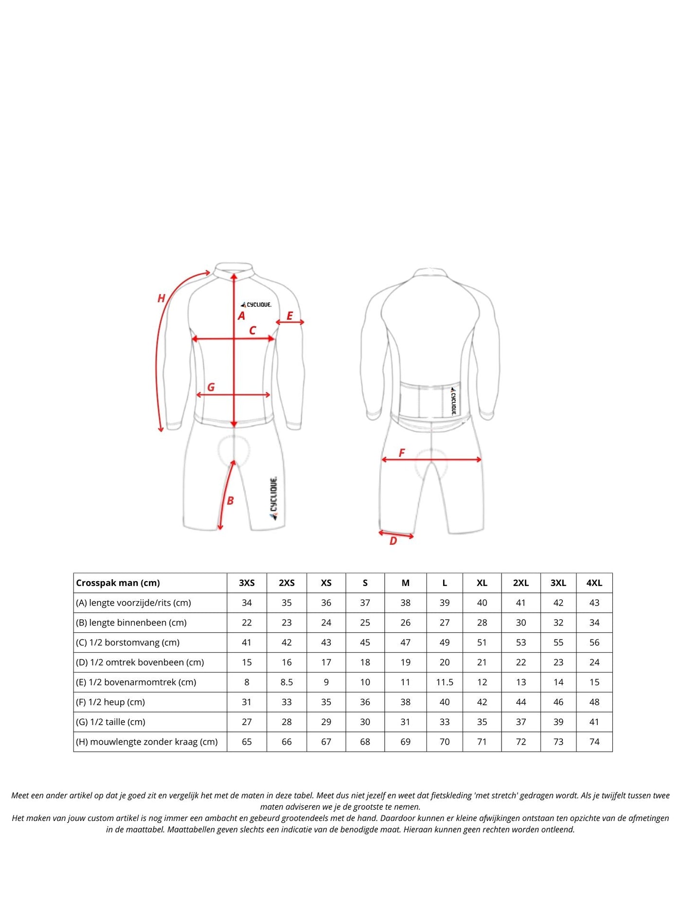 De Spartaan UniQ crosspak (heren)