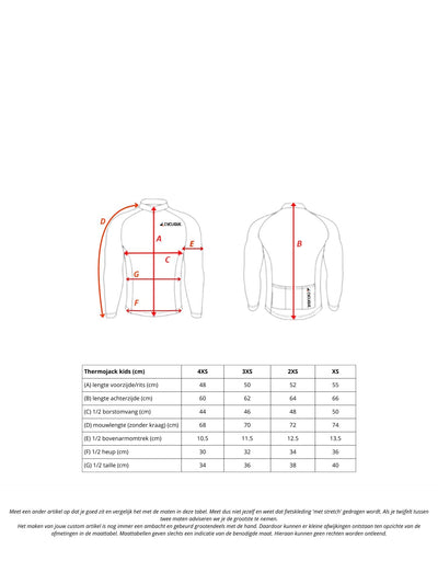 De Spartaan CompetiQ thermojack (kids)