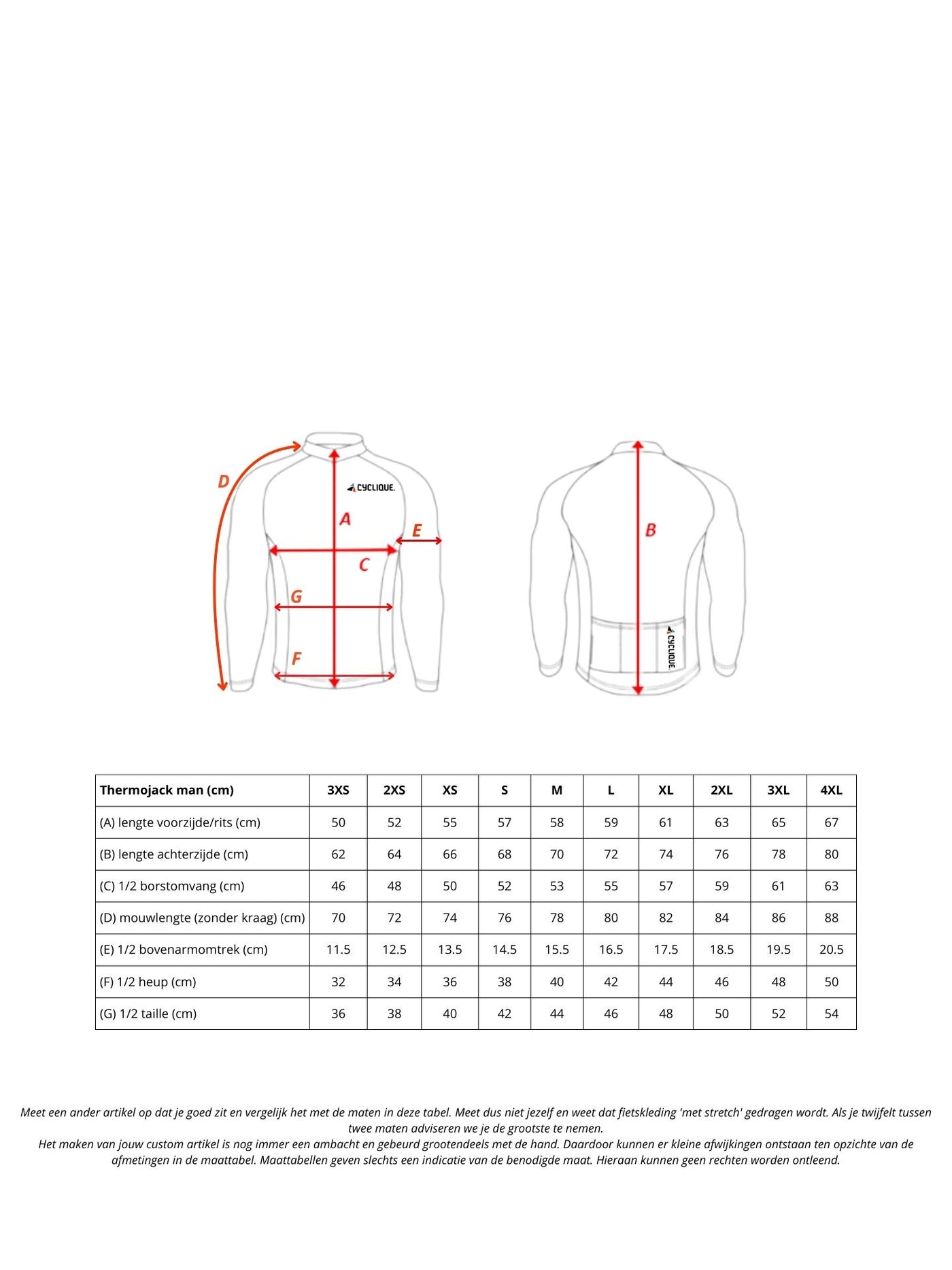De Spartaan CompetiQ thermojack (heren)