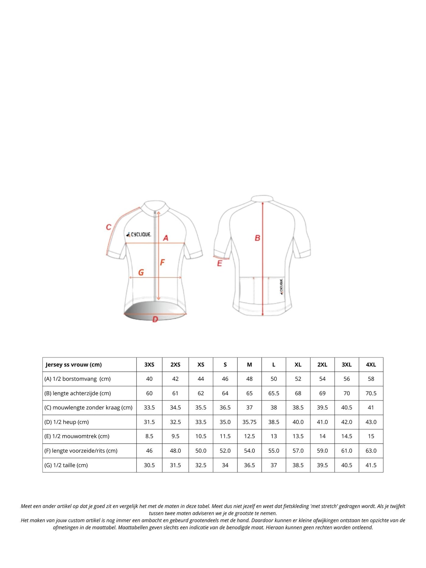 De Spartaan ClassiQ jersey (dames)
